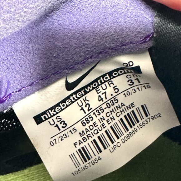 Nike Shoes Zoom SD Anthracite Fierce Green Track and Field 685135-035 Men's 13 - Picture 12 of 14